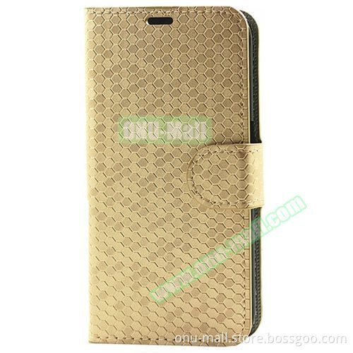New Style Diamond Texture Flip Leather Wallet Case for Samsung Galaxy S6 Edge